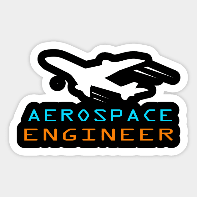 aerospace engineer tee shirt airplane engineering Sticker by PrisDesign99